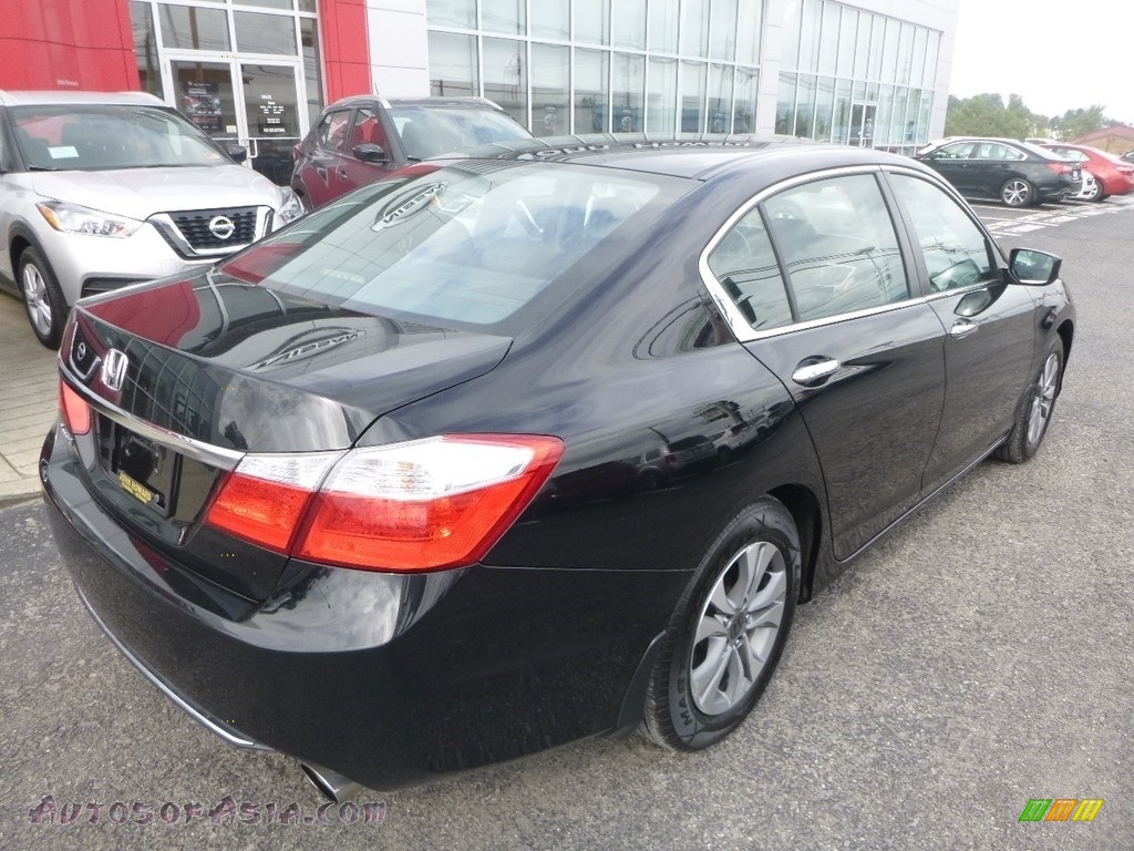 2015 Accord LX Sedan - Crystal Black Pearl / Gray photo #4