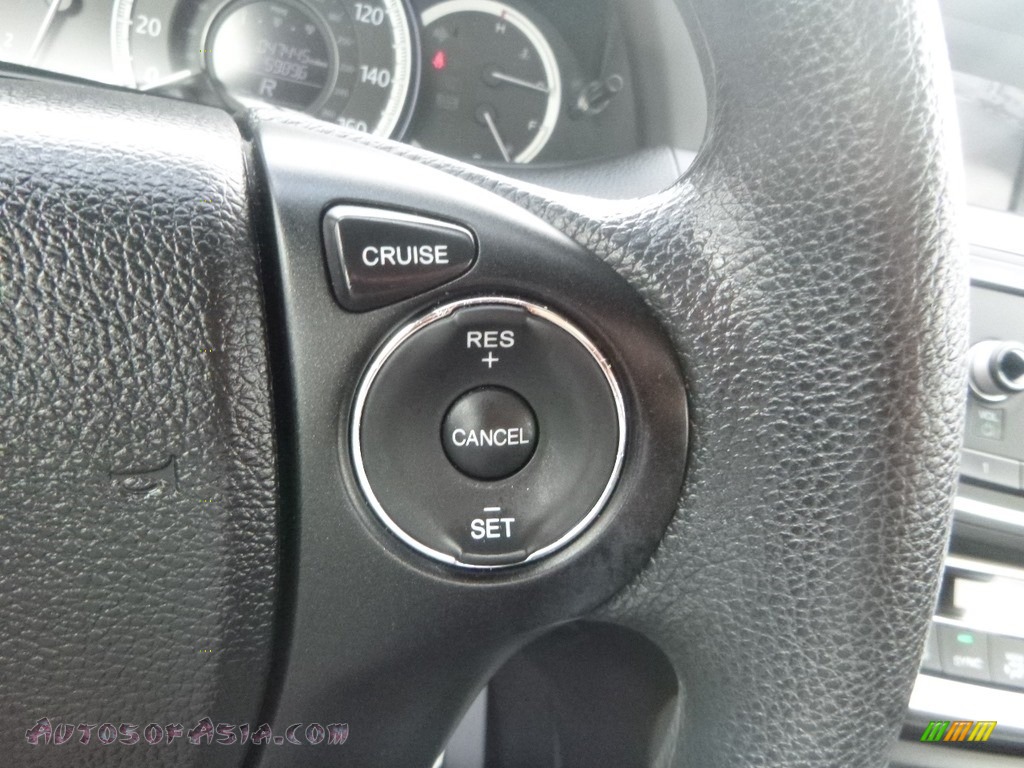2015 Accord LX Sedan - Crystal Black Pearl / Gray photo #18