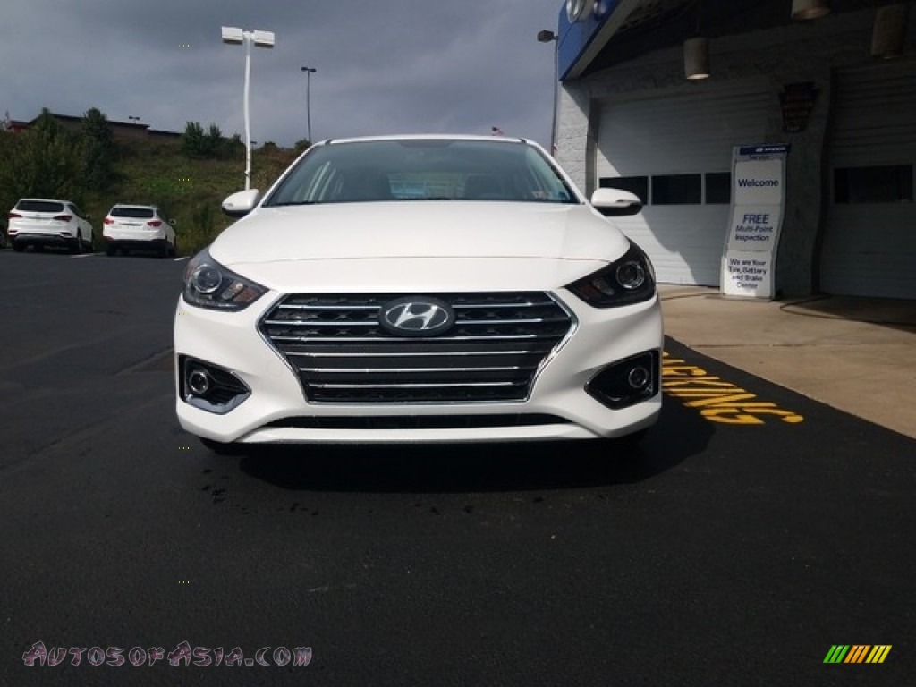 2019 Accent Limited - Frost White Pearl / Black photo #4