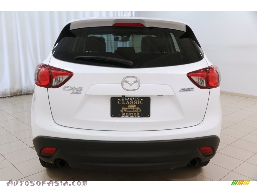 2013 CX-5 Grand Touring AWD - Crystal White Pearl Mica / Sand photo #17