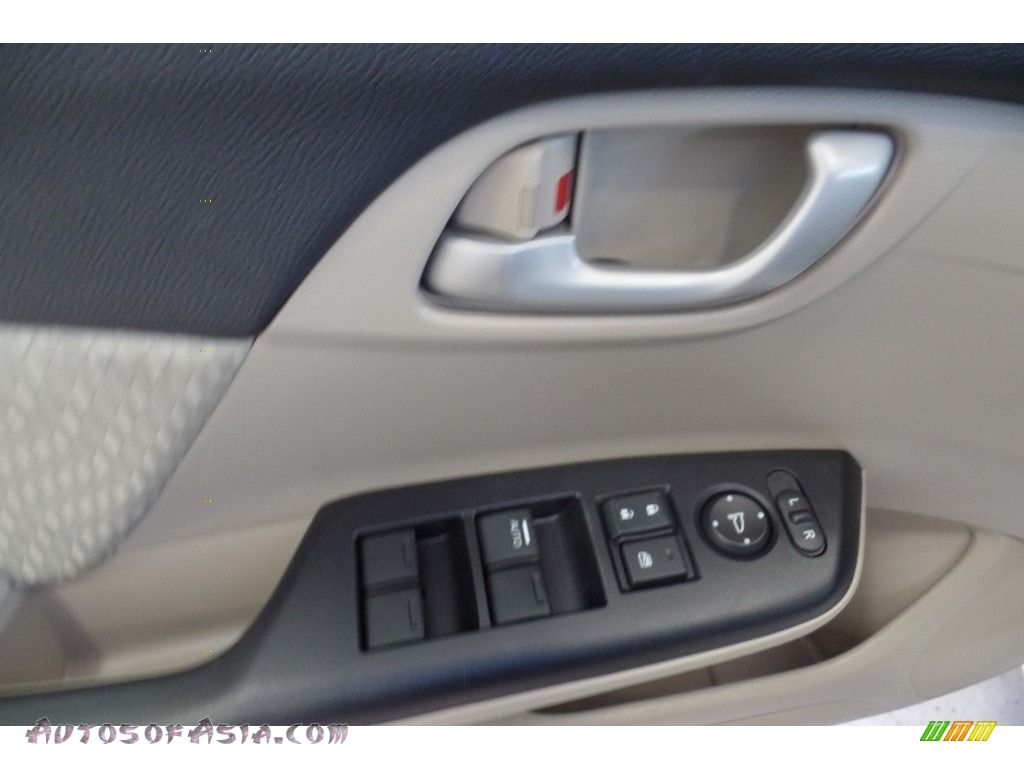 2015 Civic LX Sedan - Taffeta White / Beige photo #21