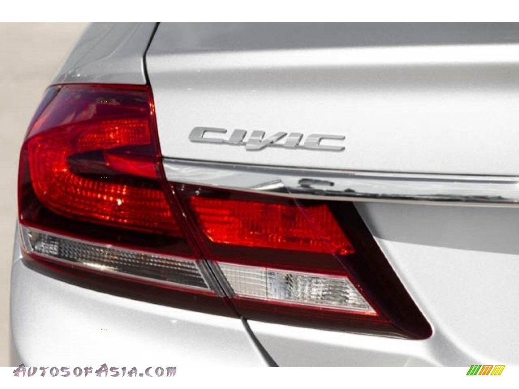 2015 Civic EX Sedan - Alabaster Silver Metallic / Gray photo #11