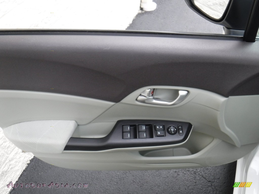2012 Civic EX Sedan - Taffeta White / Beige photo #10