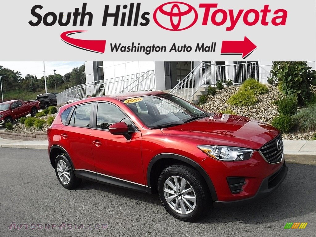 Soul Red Metallic / Black Mazda CX-5 Sport AWD