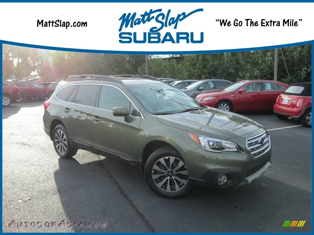 2016 Outback 2.5i Limited - Wilderness Green Metallic / Warm Ivory photo #1