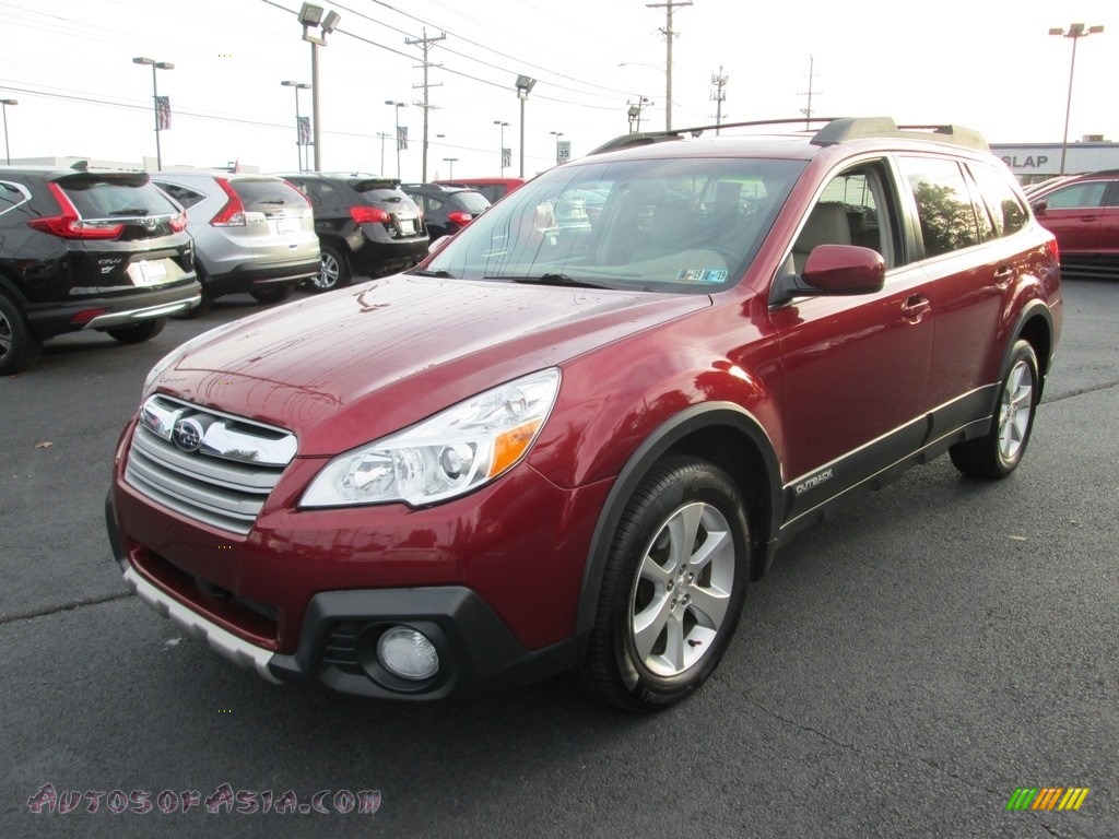 2014 Outback 2.5i Limited - Venetian Red Pearl / Ivory photo #2