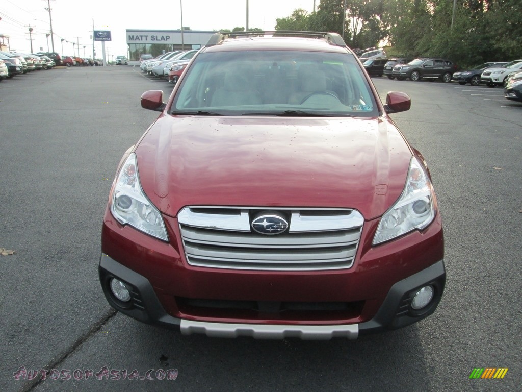 2014 Outback 2.5i Limited - Venetian Red Pearl / Ivory photo #3