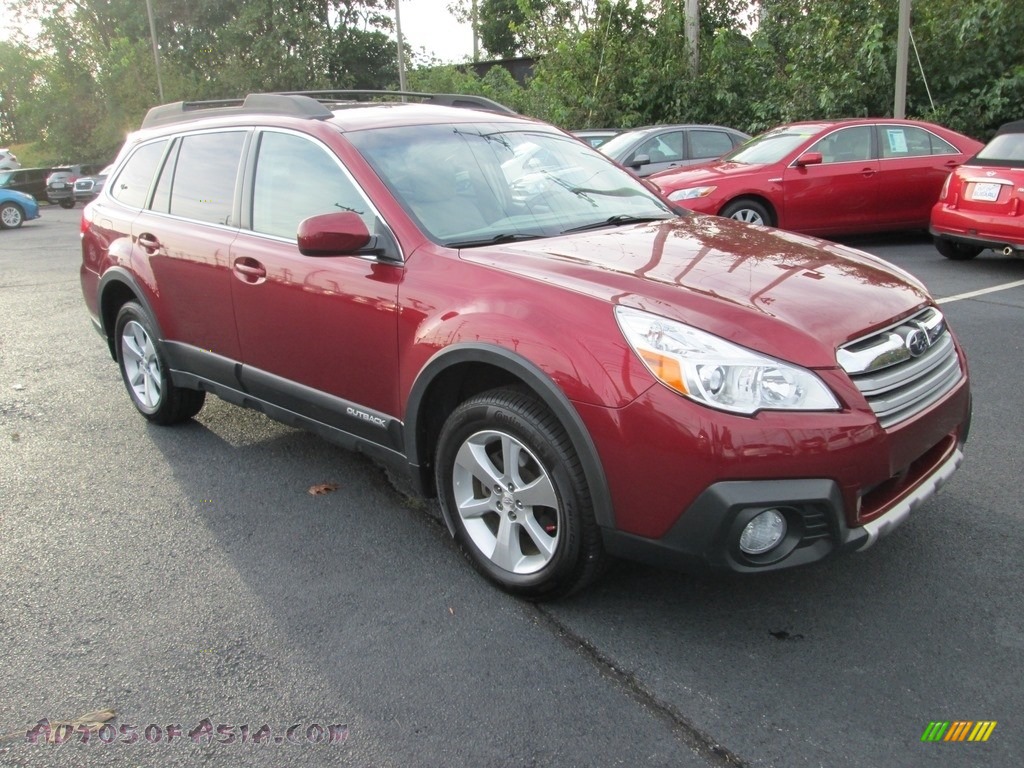 2014 Outback 2.5i Limited - Venetian Red Pearl / Ivory photo #4