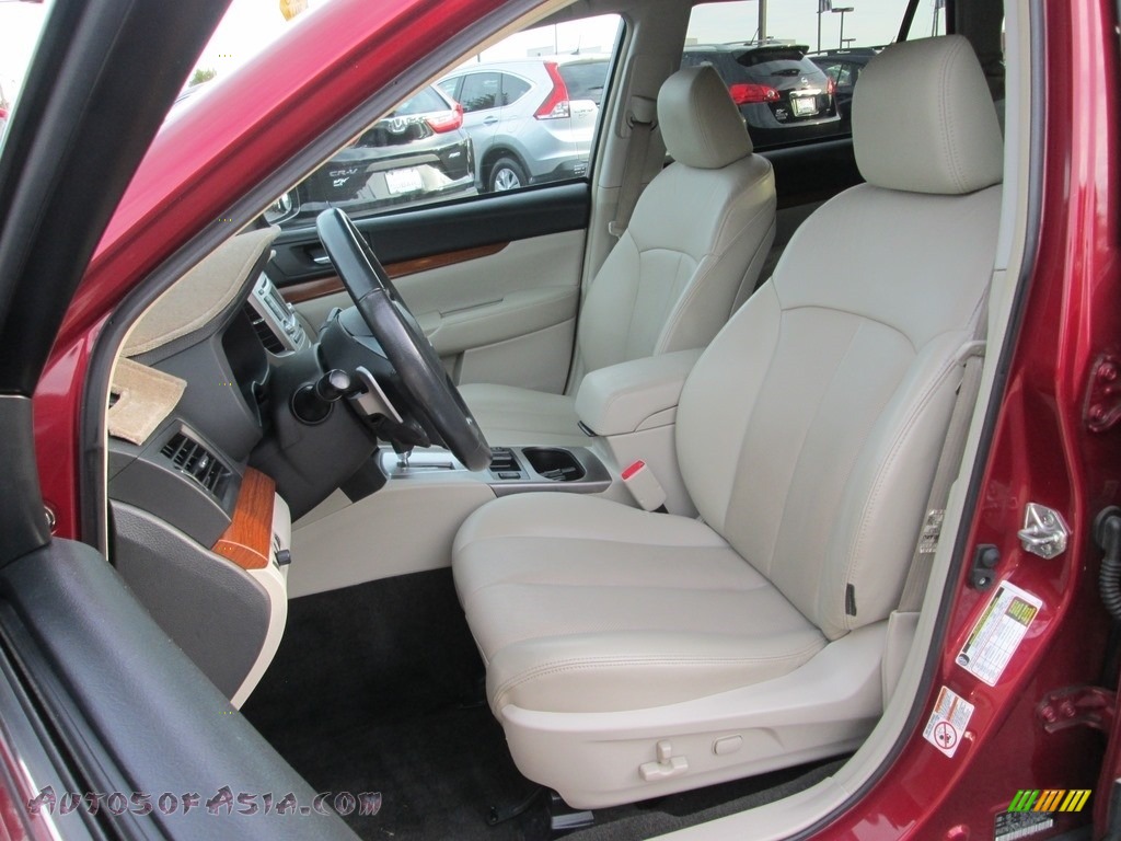 2014 Outback 2.5i Limited - Venetian Red Pearl / Ivory photo #16