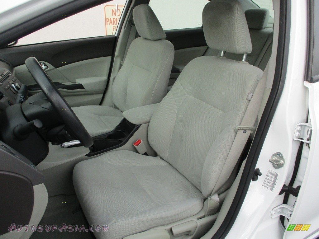 2012 Civic EX Sedan - Taffeta White / Gray photo #12