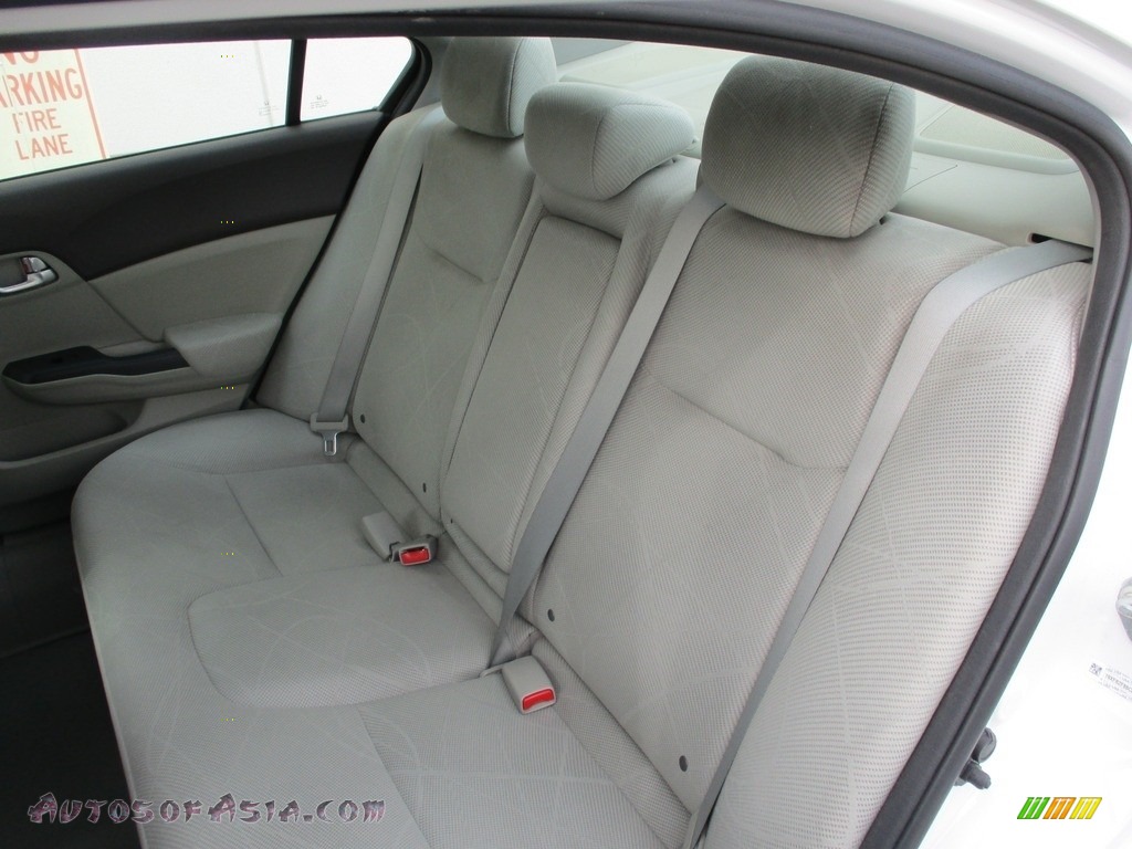 2012 Civic EX Sedan - Taffeta White / Gray photo #13