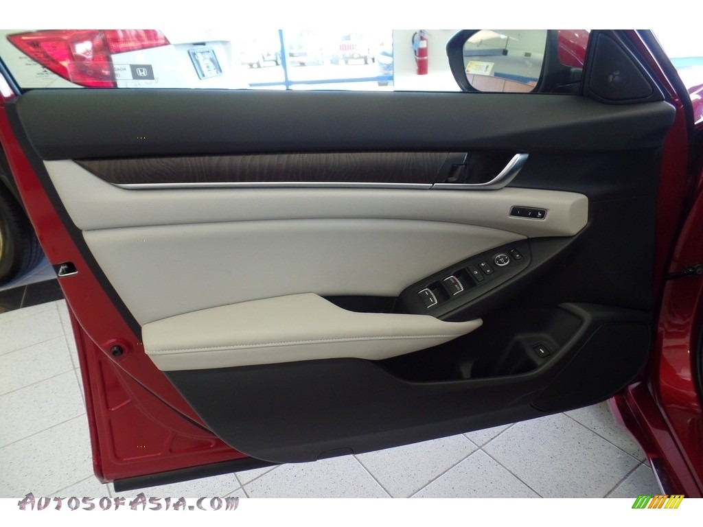2018 Accord EX-L Sedan - Radiant Red Metallic / Ivory photo #9