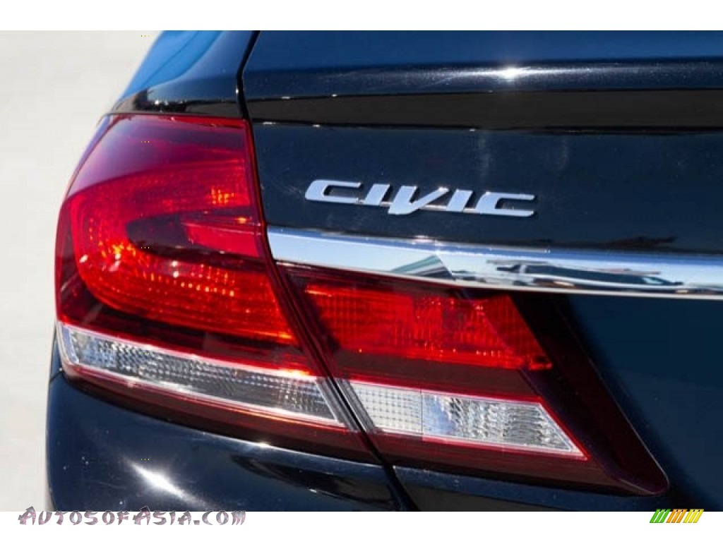 2015 Civic EX Sedan - Crystal Black Pearl / Gray photo #11