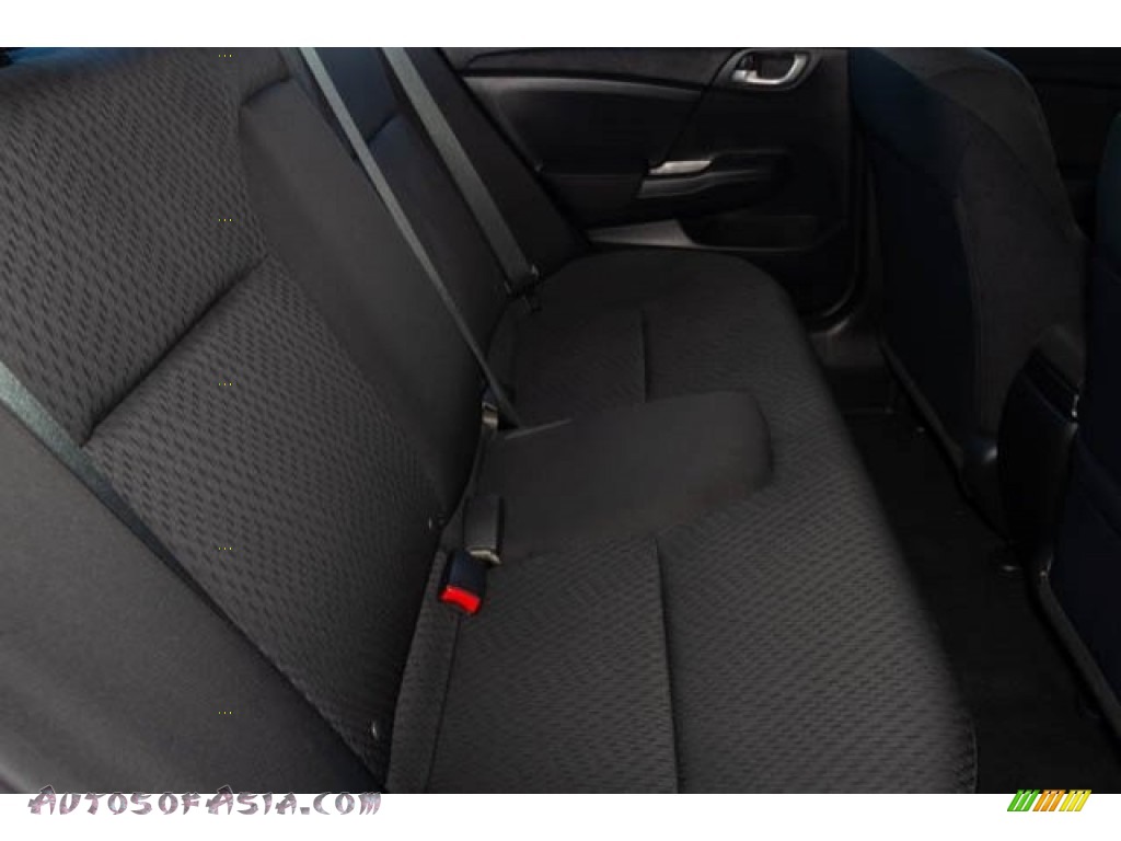 2015 Civic LX Sedan - Crystal Black Pearl / Black photo #19