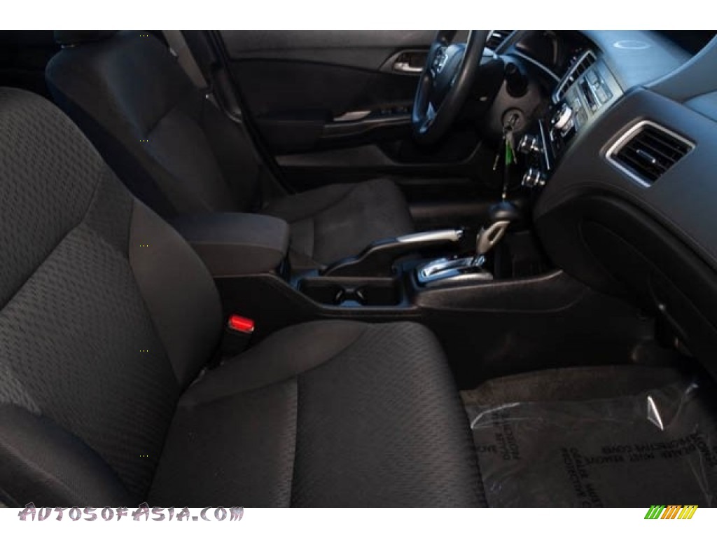 2015 Civic LX Sedan - Crystal Black Pearl / Black photo #21
