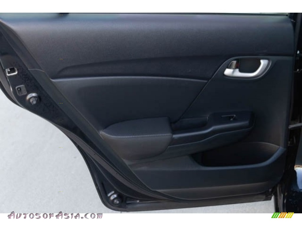 2015 Civic LX Sedan - Crystal Black Pearl / Black photo #27