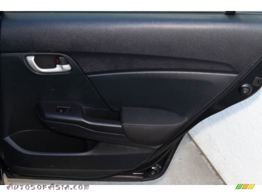 2015 Civic LX Sedan - Crystal Black Pearl / Black photo #28
