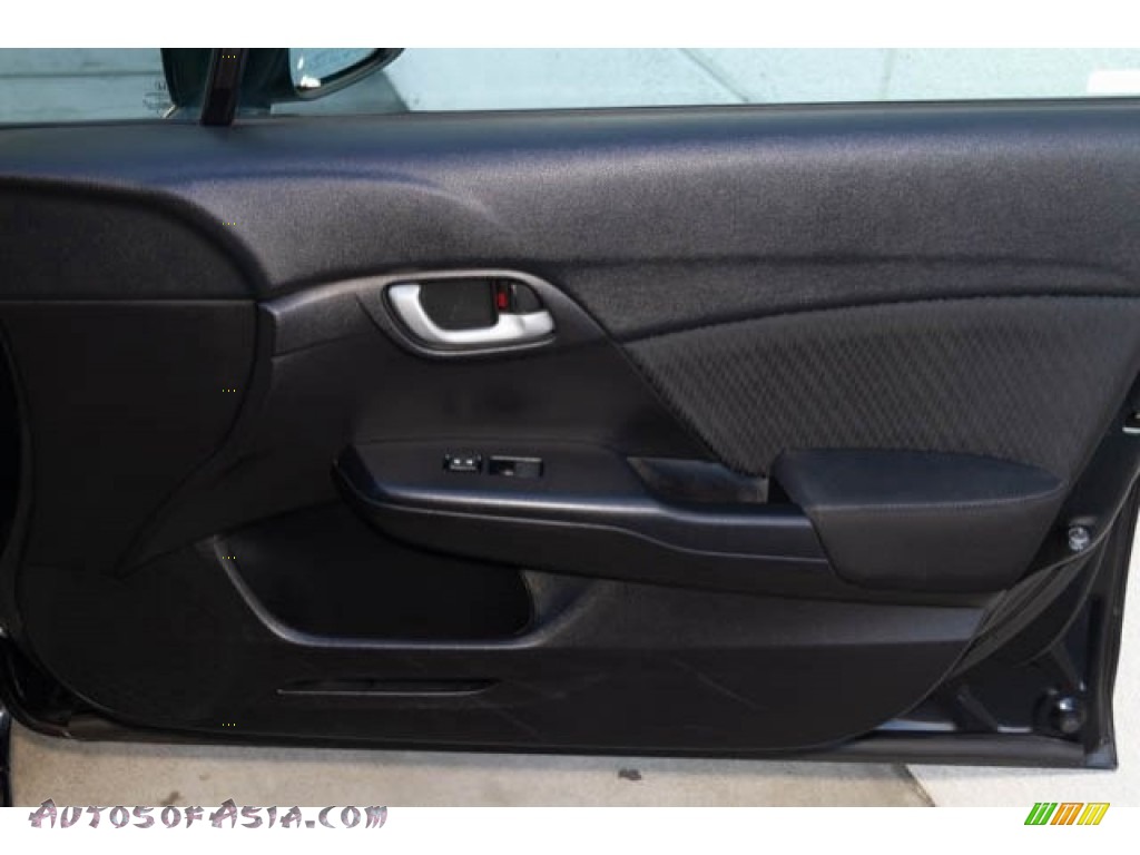 2015 Civic LX Sedan - Crystal Black Pearl / Black photo #29