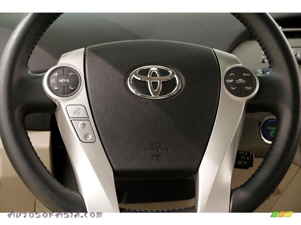 2015 Prius Four Hybrid - Blizzard Pearl / Bisque photo #7