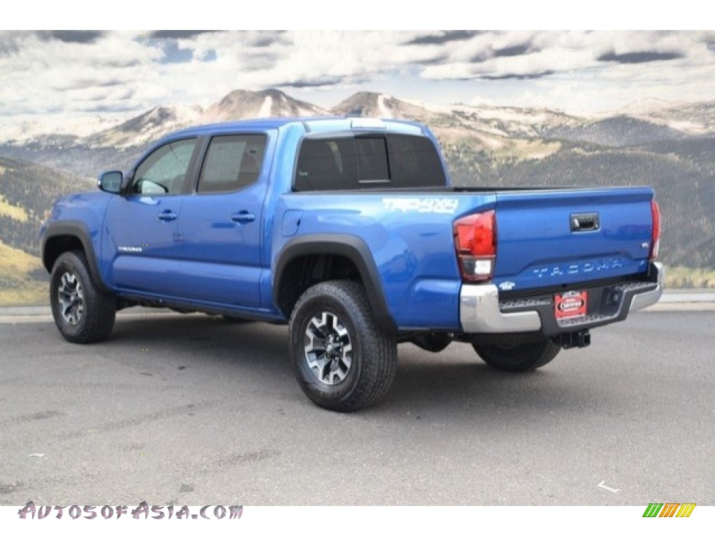 2018 Tacoma TRD Off Road Double Cab 4x4 - Blazing Blue Pearl / Cement Gray photo #8