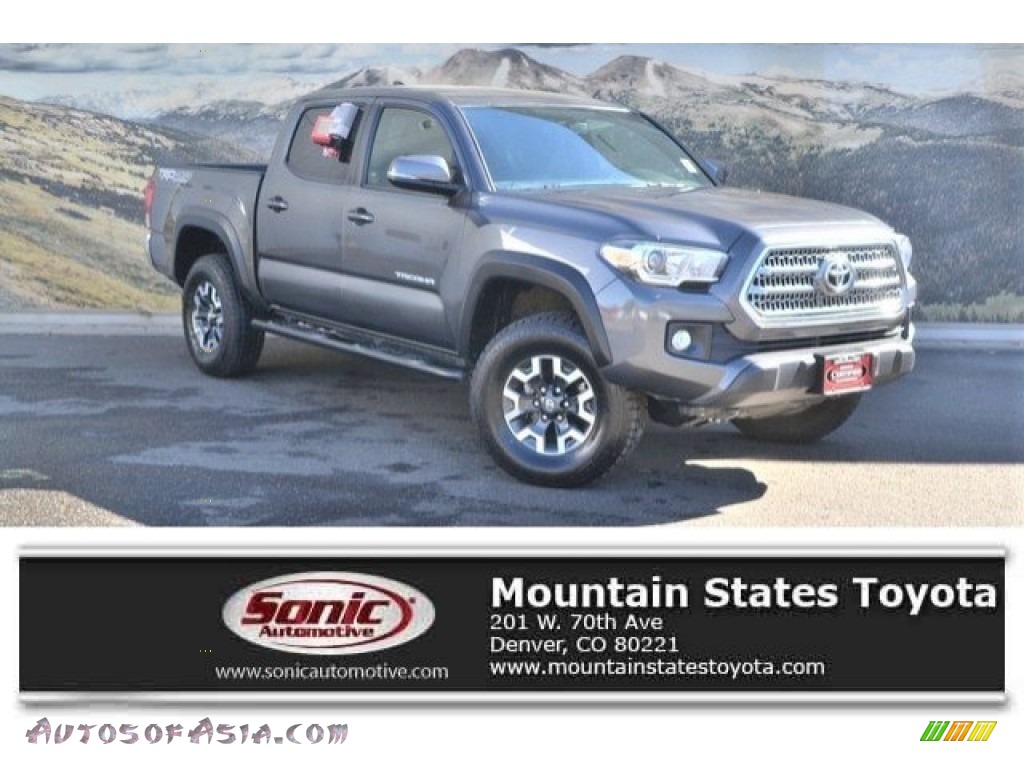 Magnetic Gray Metallic / Cement Gray Toyota Tacoma TRD Off Road Double Cab 4x4