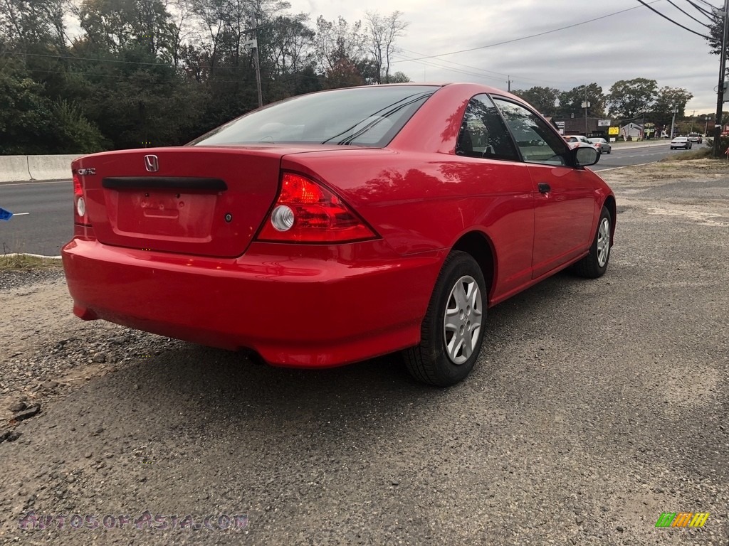 2005 Civic Value Package Coupe - Rallye Red / Black photo #5