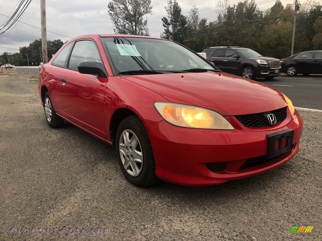 2005 Civic Value Package Coupe - Rallye Red / Black photo #6