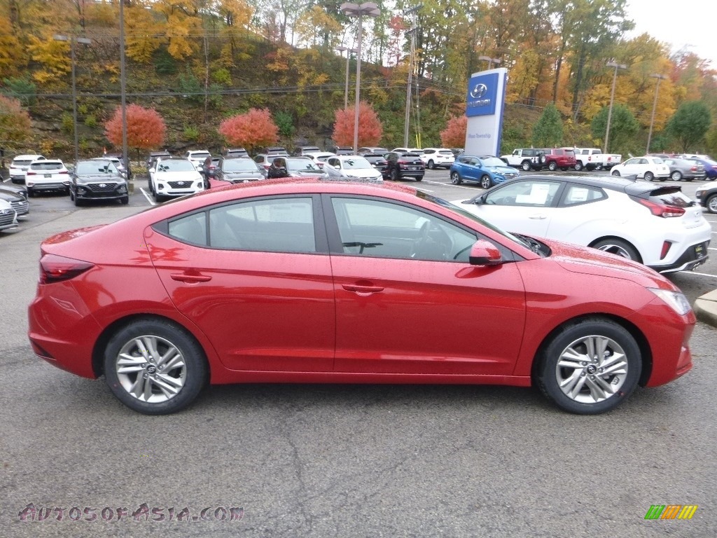 Scarlet Red / Gray Hyundai Elantra Value Edition