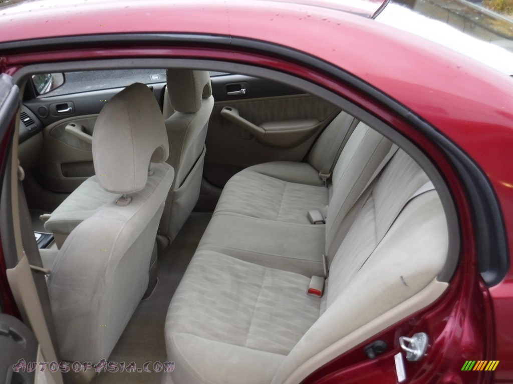 2005 Civic EX Sedan - Tango Red Pearl / Ivory photo #21