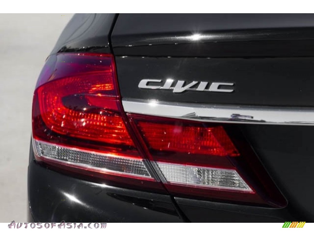 2015 Civic EX Sedan - Crystal Black Pearl / Black photo #11