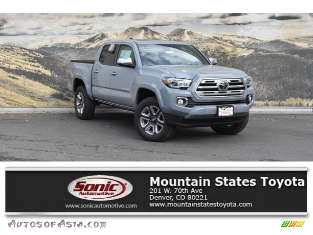 2019 Tacoma Limited Double Cab 4x4 - Cement Gray / Black photo #1
