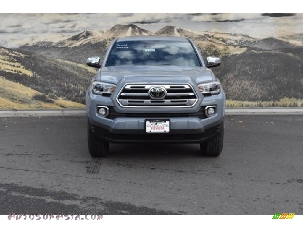 2019 Tacoma Limited Double Cab 4x4 - Cement Gray / Black photo #2