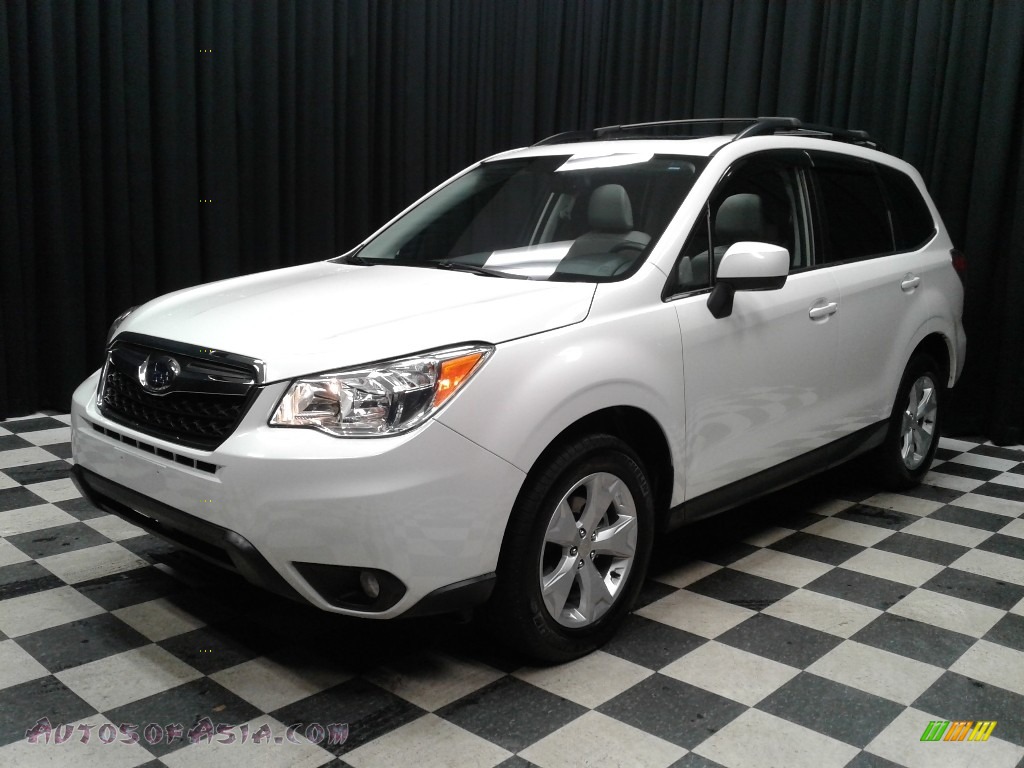 2016 Forester 2.5i Limited - Crystal White Pearl / Gray photo #2