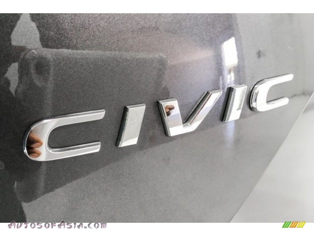 2017 Civic LX Sedan - Sonic Gray Pearl / Black photo #7