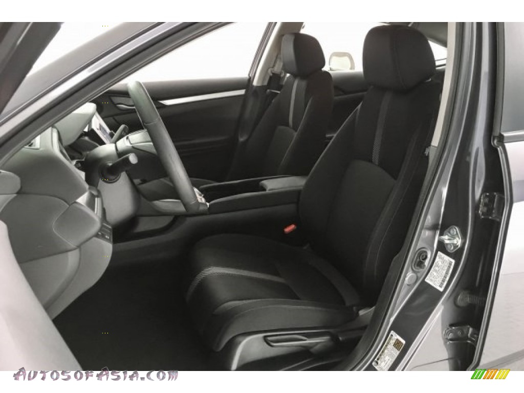 2017 Civic LX Sedan - Sonic Gray Pearl / Black photo #25