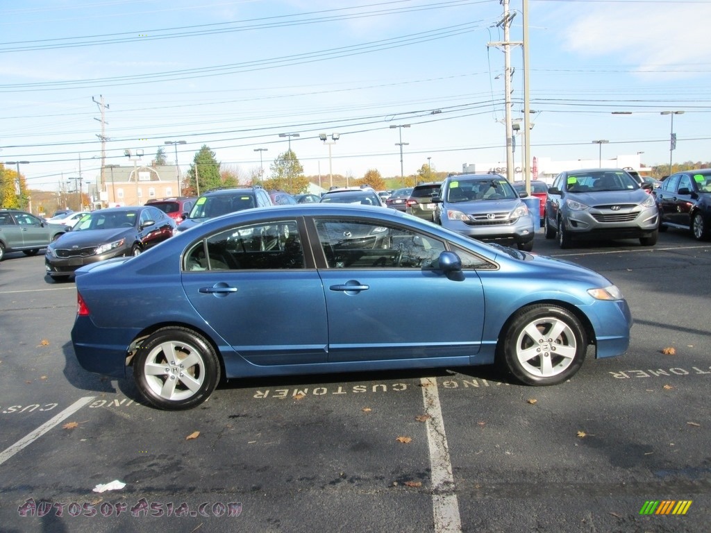 2010 Civic LX-S Sedan - Atomic Blue Metallic / Black photo #5