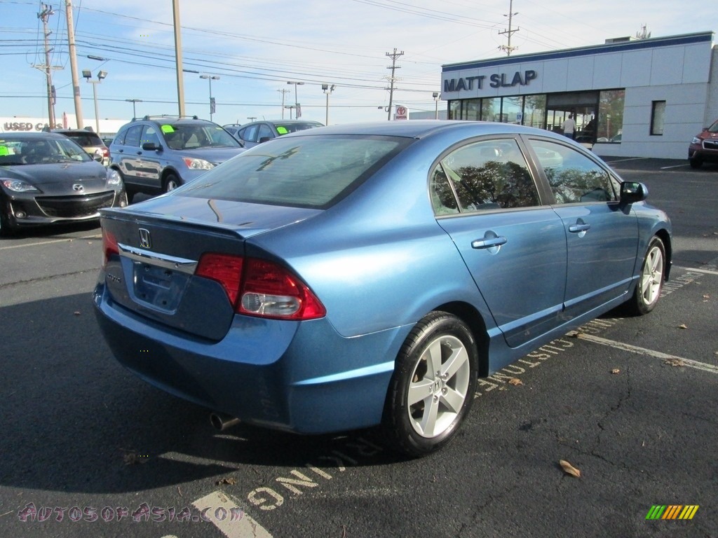 2010 Civic LX-S Sedan - Atomic Blue Metallic / Black photo #6