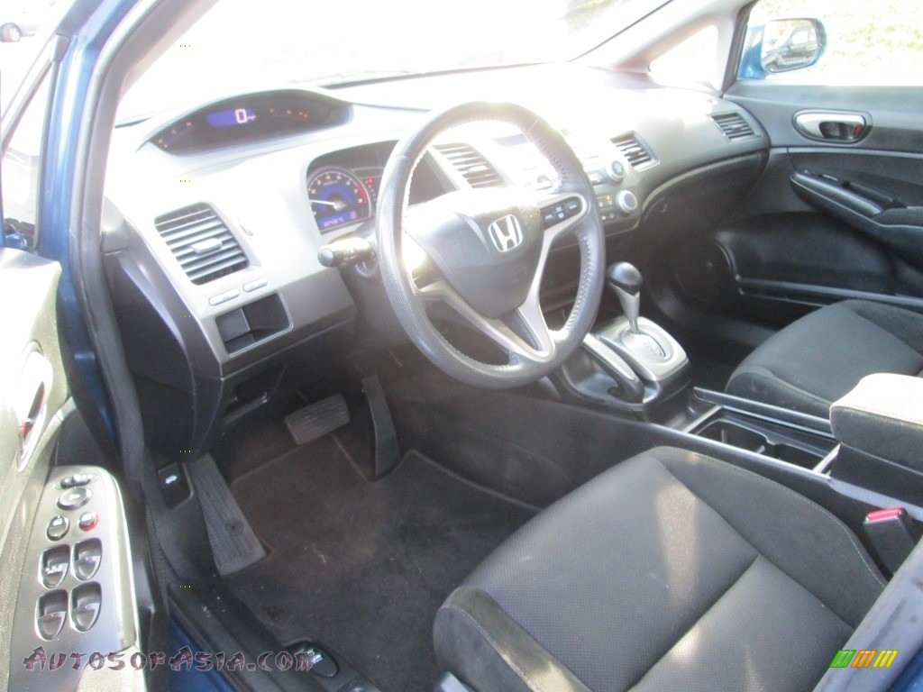 2010 Civic LX-S Sedan - Atomic Blue Metallic / Black photo #11