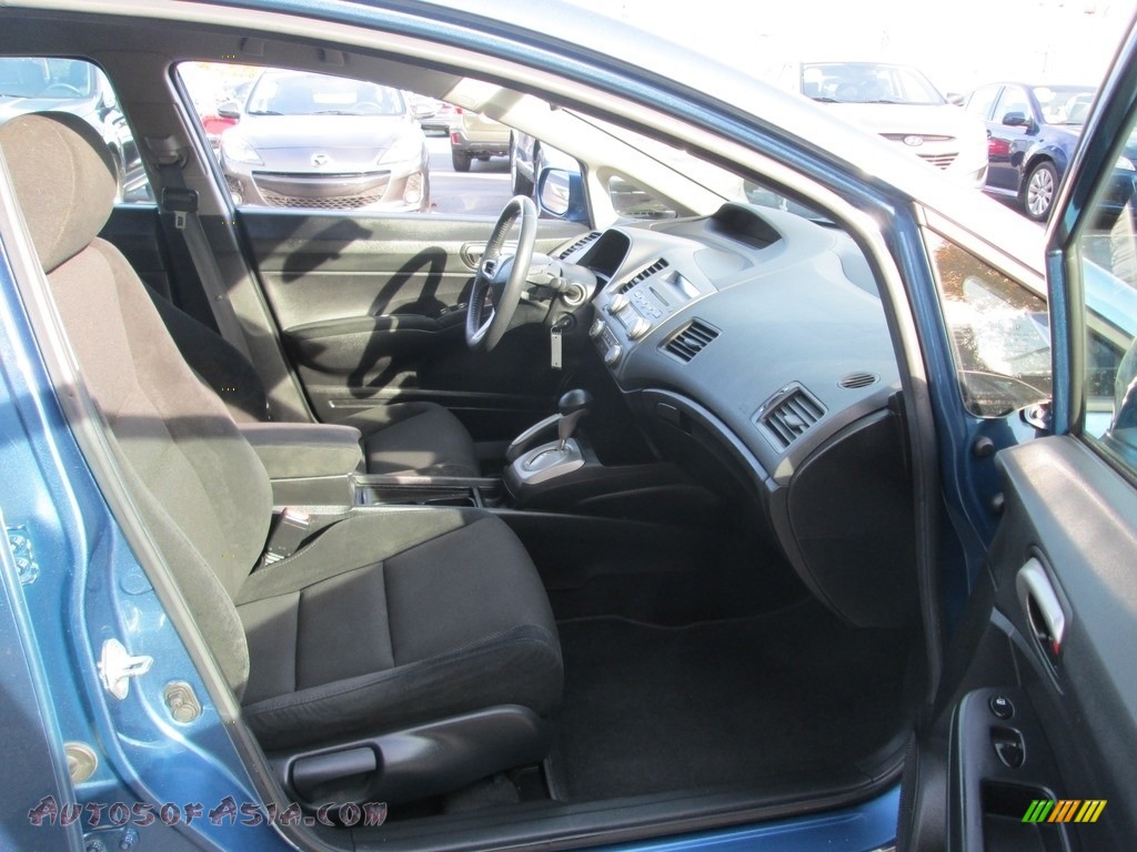 2010 Civic LX-S Sedan - Atomic Blue Metallic / Black photo #17