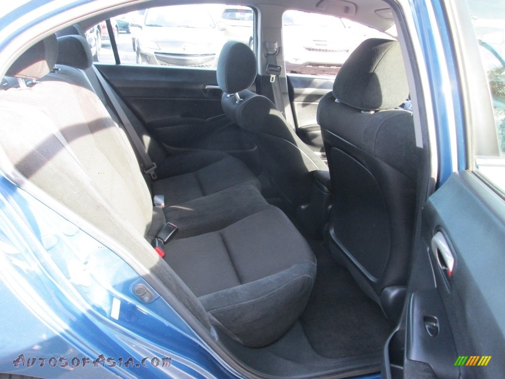 2010 Civic LX-S Sedan - Atomic Blue Metallic / Black photo #18