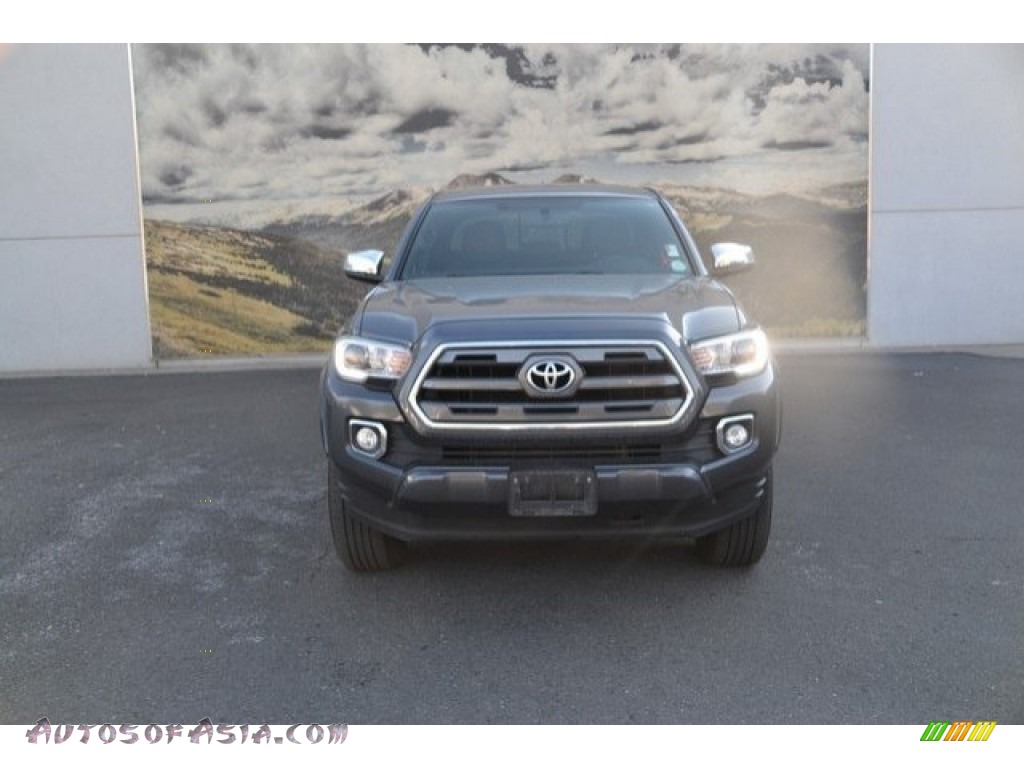 2017 Tacoma Limited Double Cab 4x4 - Magnetic Gray Metallic / Limited Hickory photo #8
