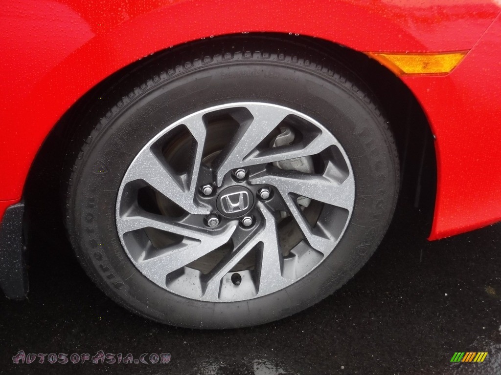 2017 Civic EX Sedan - Rallye Red / Black photo #3