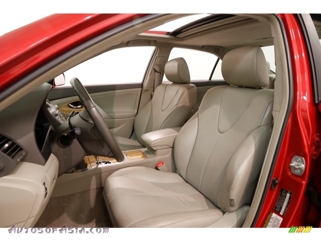2007 Camry XLE V6 - Barcelona Red Metallic / Bisque photo #5