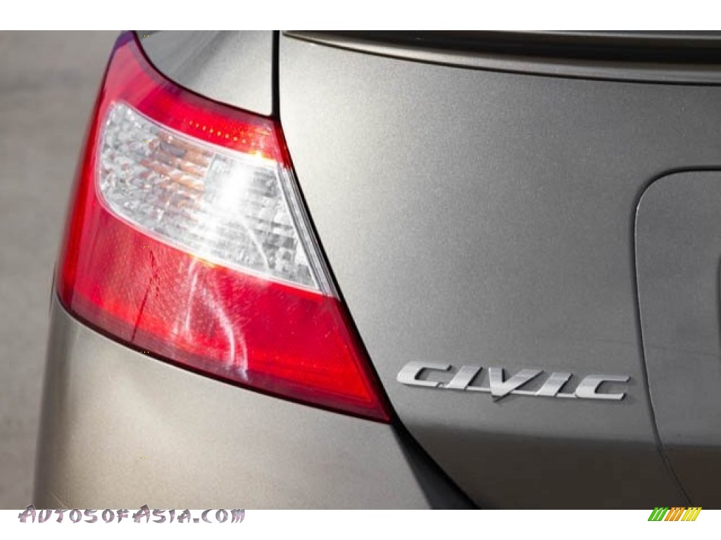 2007 Civic EX Coupe - Galaxy Gray Metallic / Gray photo #11