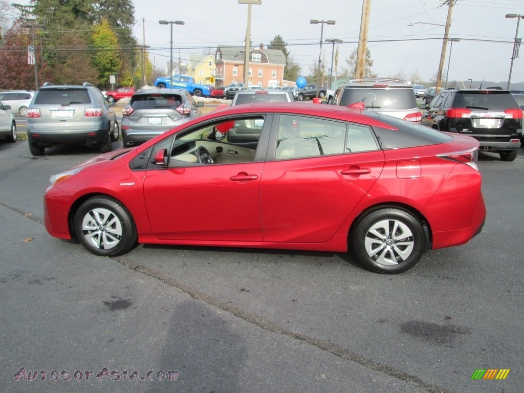 2016 Prius Four Touring - Hypersonic Red / Harvest Beige photo #9