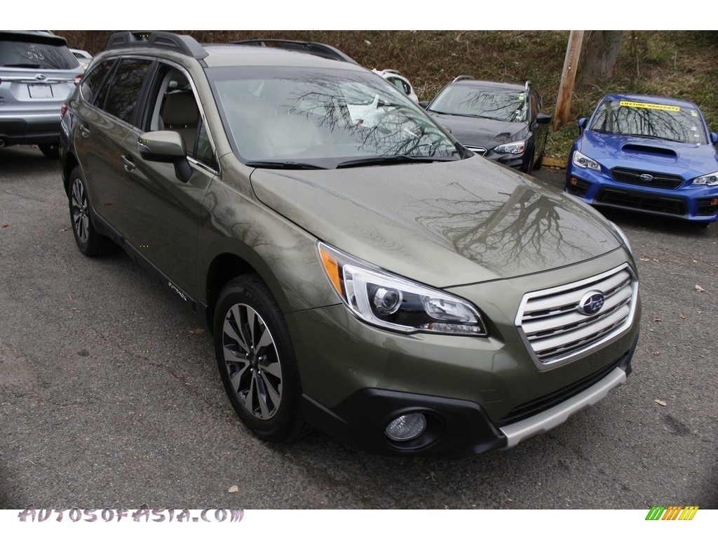 2017 Outback 2.5i Limited - Wilderness Green Metallic / Warm Ivory photo #1