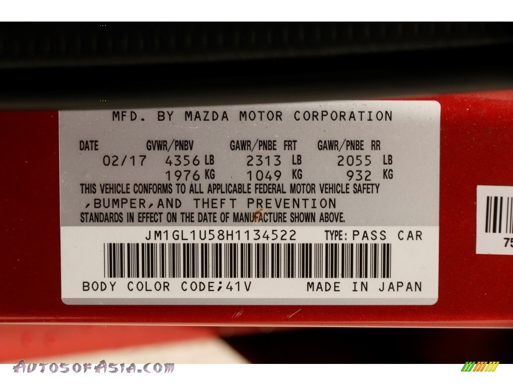 2017 Mazda6 Sport - Soul Red Metallic / Black photo #14