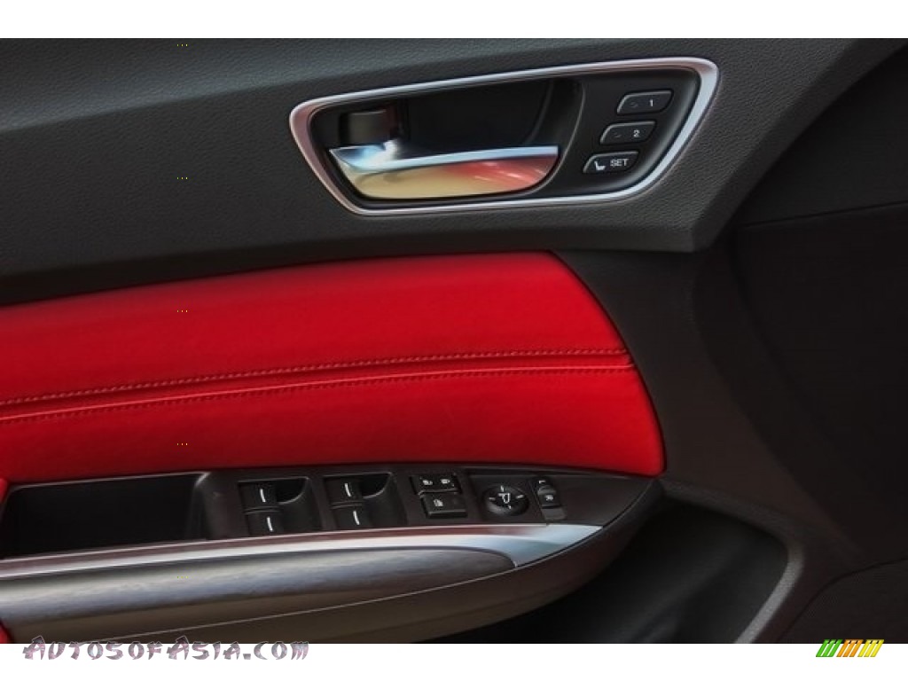2019 TLX V6 A-Spec Sedan - San Marino Red / Red photo #12