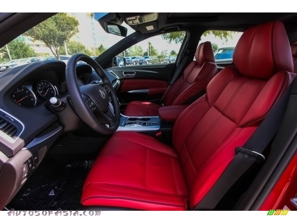 2019 TLX V6 A-Spec Sedan - San Marino Red / Red photo #16