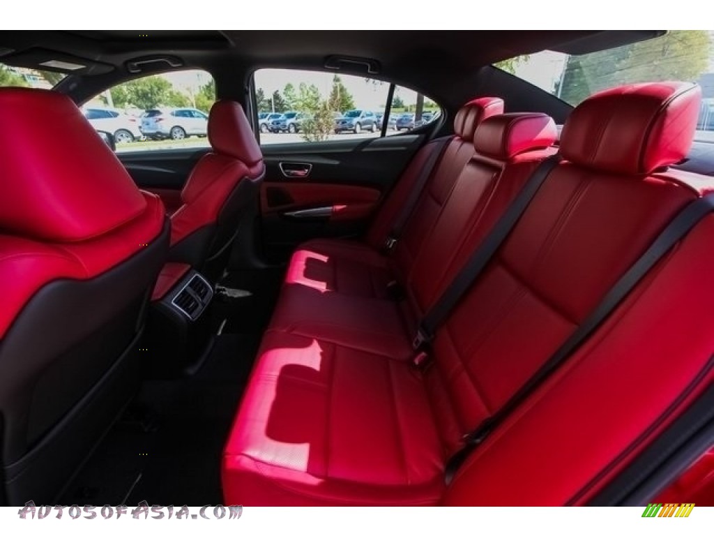 2019 TLX V6 A-Spec Sedan - San Marino Red / Red photo #18